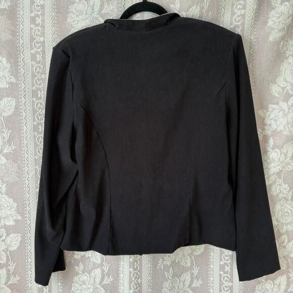 Karin Stevens Vintage Women's Black and Brown Jacket - Picture 4 of 5